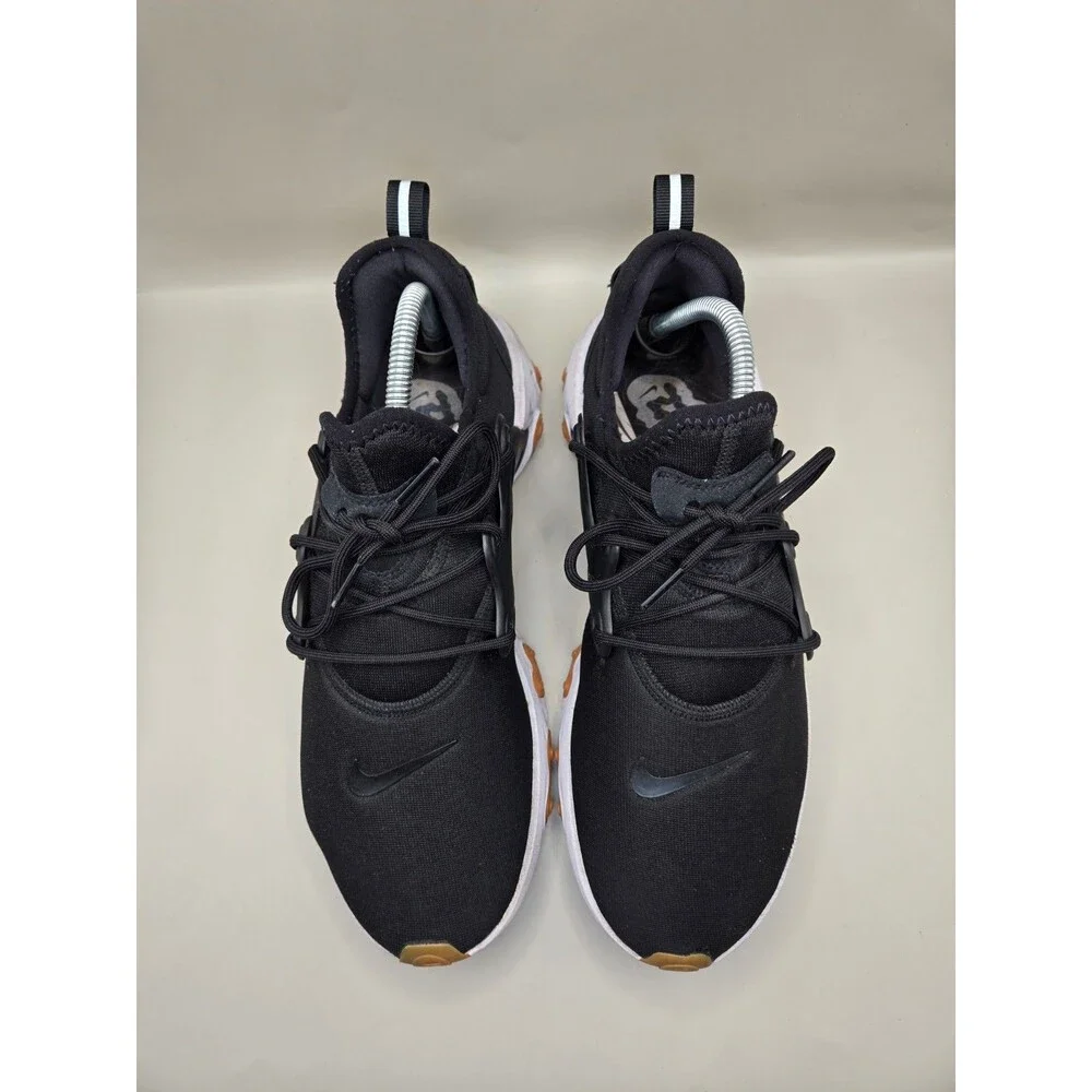 Nike React Presto Shoes Men's 10.5 Black Gum Running Athletic Lifestyle Sneakers